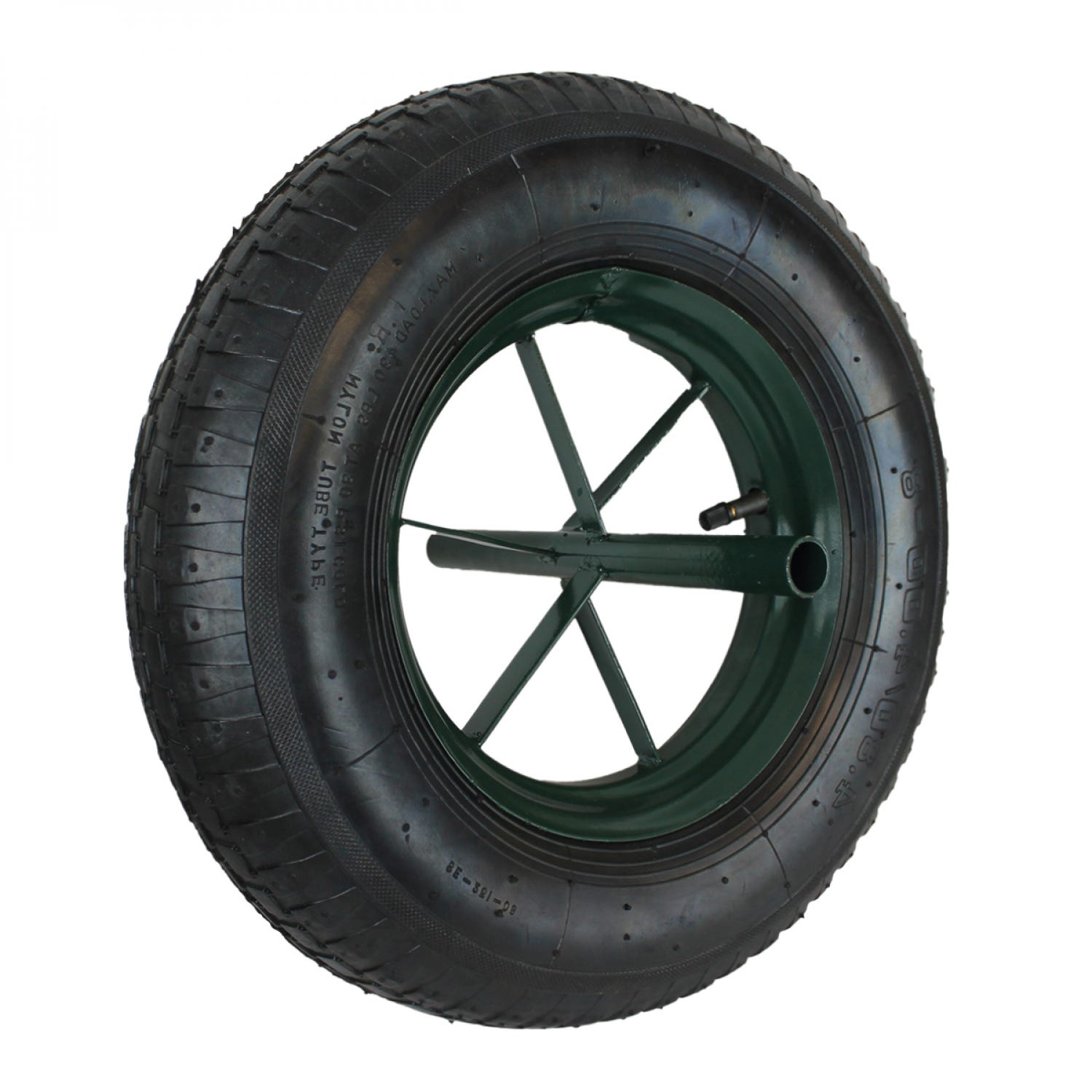 Lot de 4 roues de rechange pour diable - En caoutchouc plein - 4.10 3.50-4 - 260 x 85 mm - Essieu de roue : 16 mm Lot de 4 roues de rechange pour diable - En caoutchouc plein - 4.10 3.50-4 - 260 x 85 mm - Essieu de roue : 16 mm