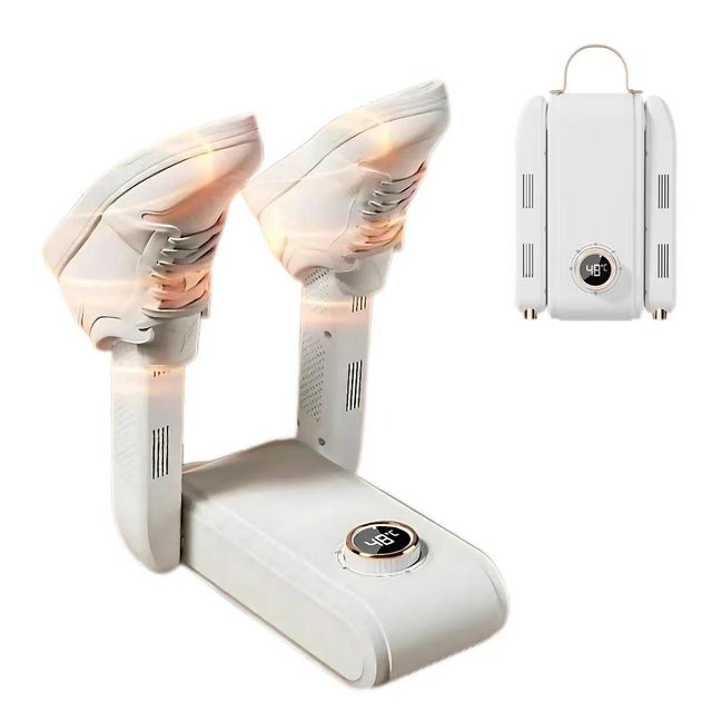 Sèche-chaussures multifonctionnel avec contrôle intelligent de la température NEC&nbsp;; convient aux chaussettes et aux chaussures.