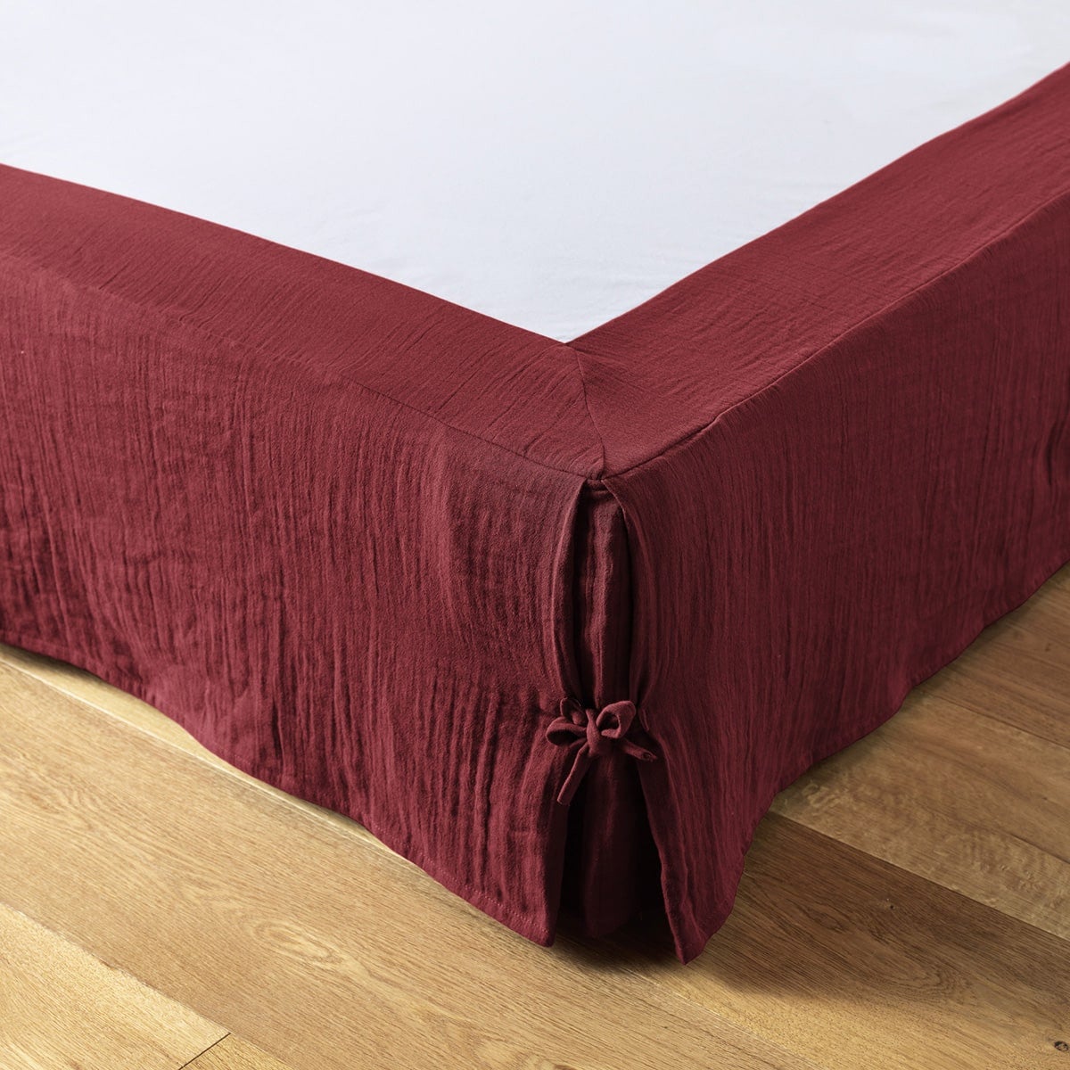 AltoBuy OUREA Cache-Sommier à Nouettes 180x200cm Gaze De Coton Pampa - OEKO-TEX