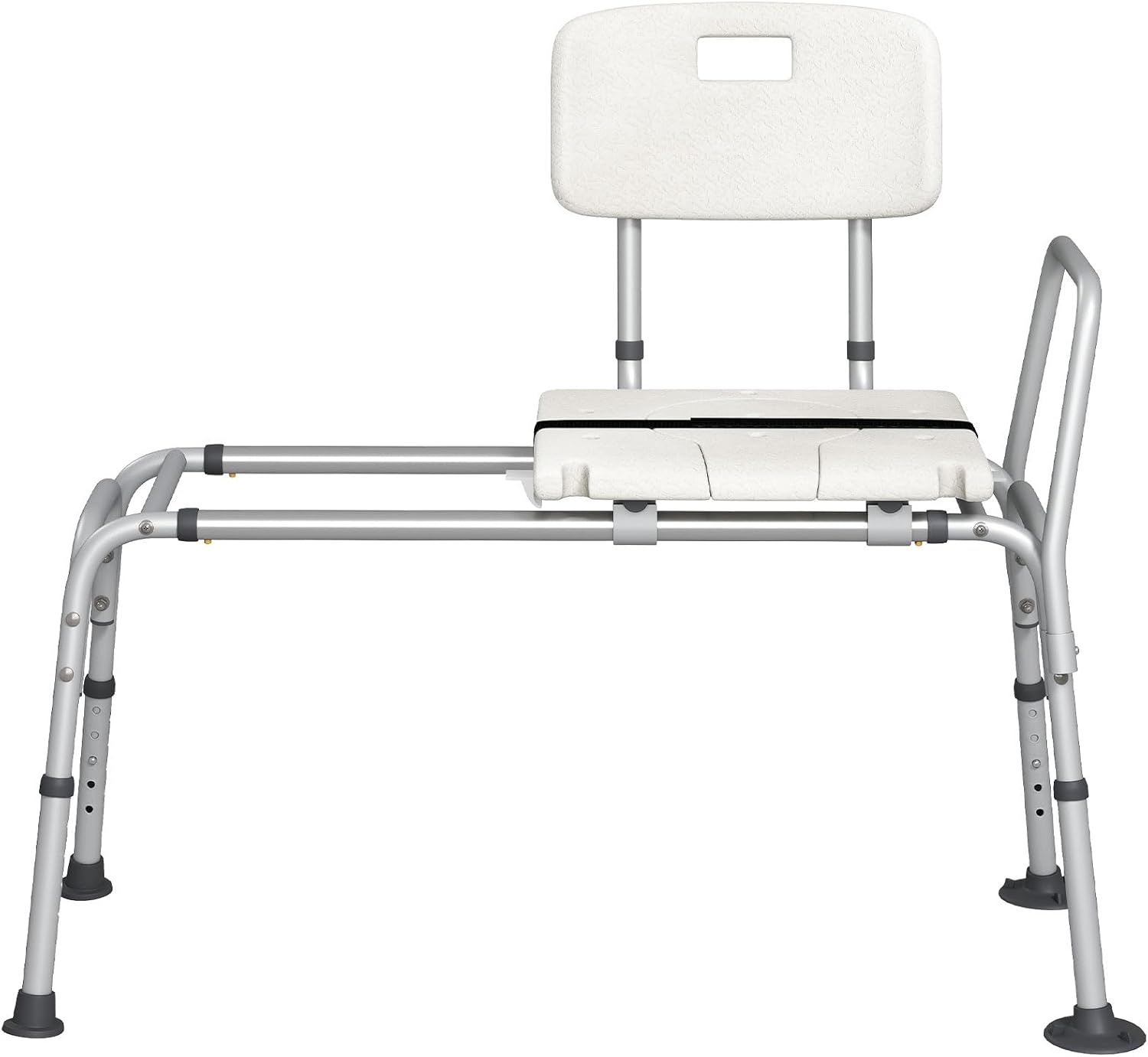 Ruchomy Stołek Prysznicowy, Ławka Prysznicowa z Regulowaną Wysokością, Szerokie Siedzisko z Otwieraną Pokrywą, Nośność 160 kg