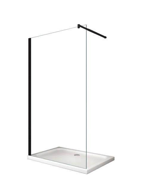Braccio Di Supporto A Parete Per Doccia Walk-In - Estensibile 70-120 Cm, Doppio Snodo 180°, Acciaio Cromato Lucido