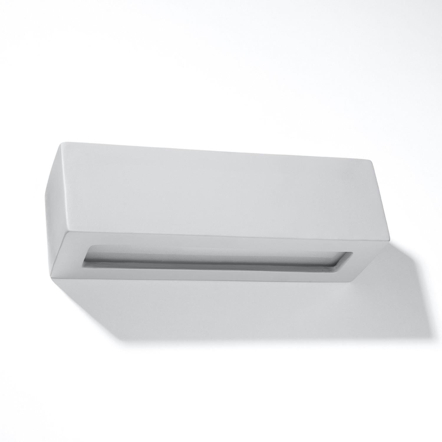 Kinkiet ścienny Vega szaro-biały 1xE27x60W wym: 10 x 32 x 10 cm ceramika / gips IP20 Sollux Lighting
