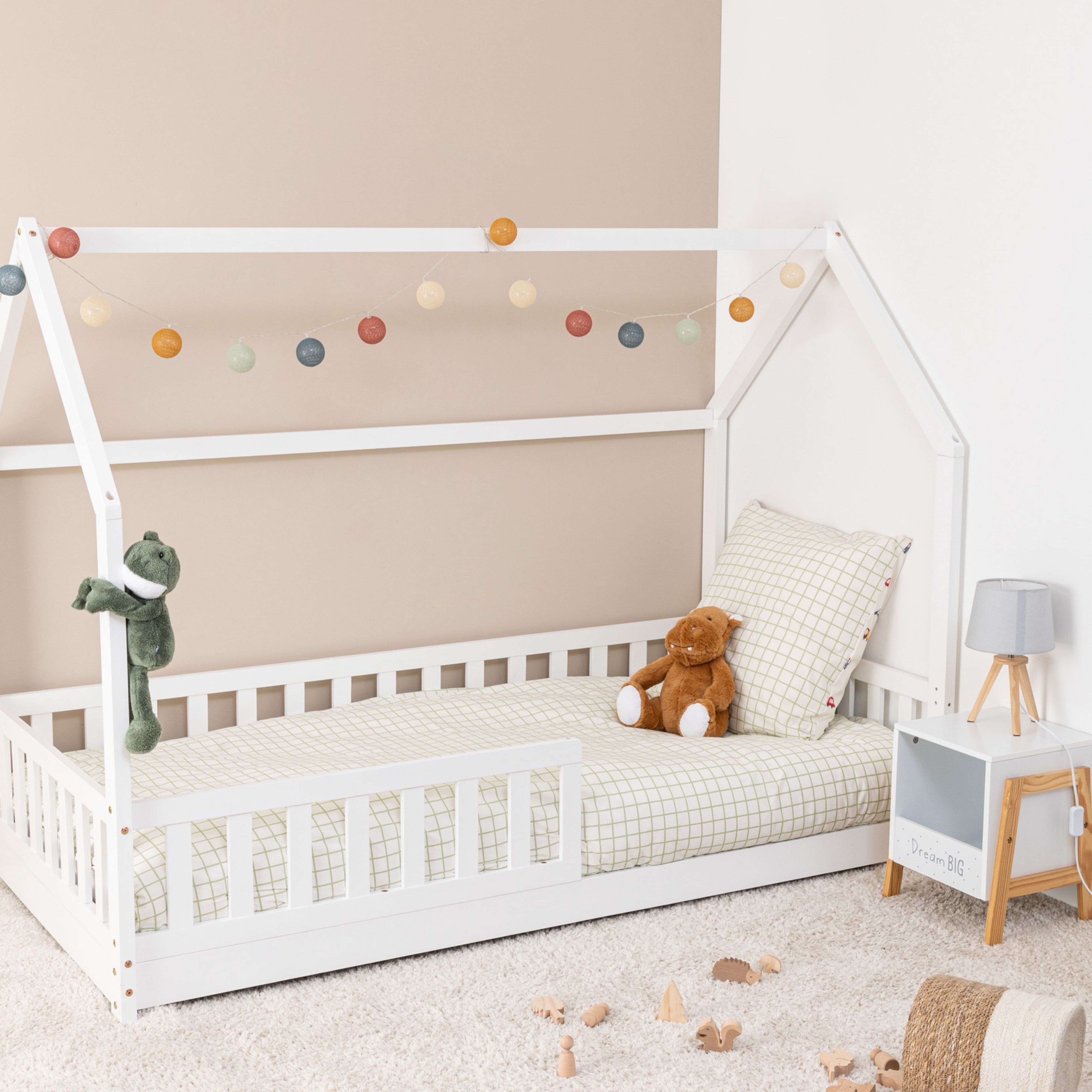 Lit cabane enfant Bosco blanc 90x190cm - Atmosphera créateur d'intérieur - 6