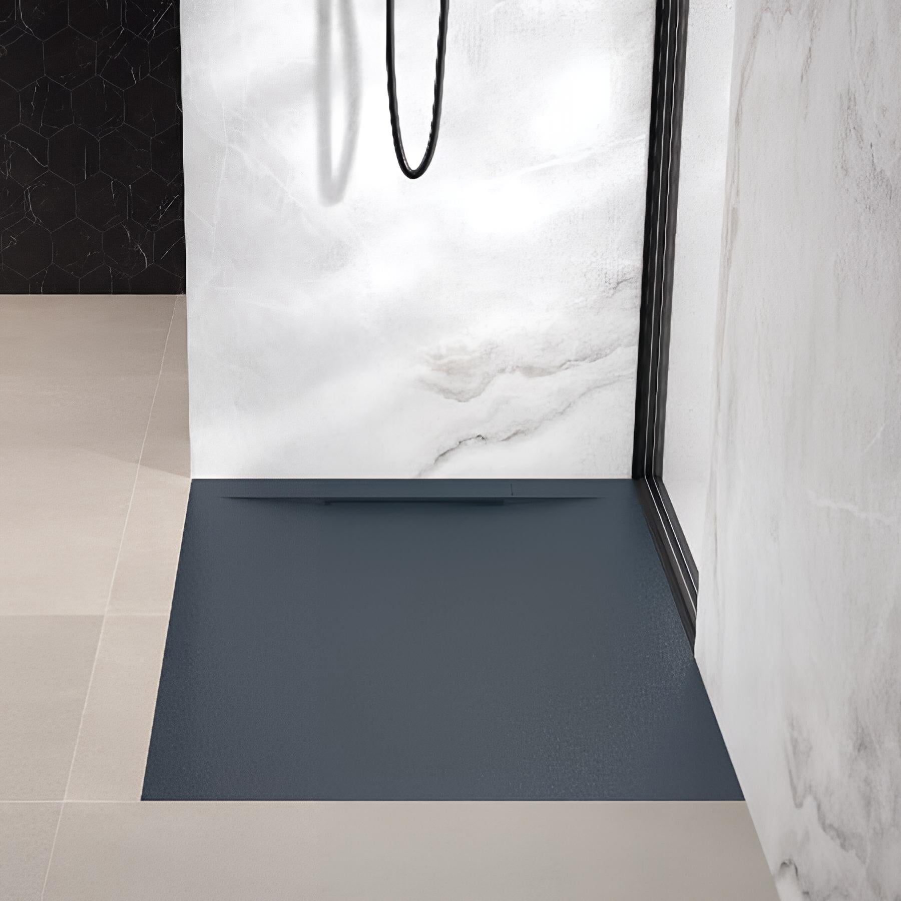Heimtexland Tenda A Pannello Con Fiori – Tessuto Batista Naturale 60x245 Cm Grigio Antracite – Certificato Ökotex