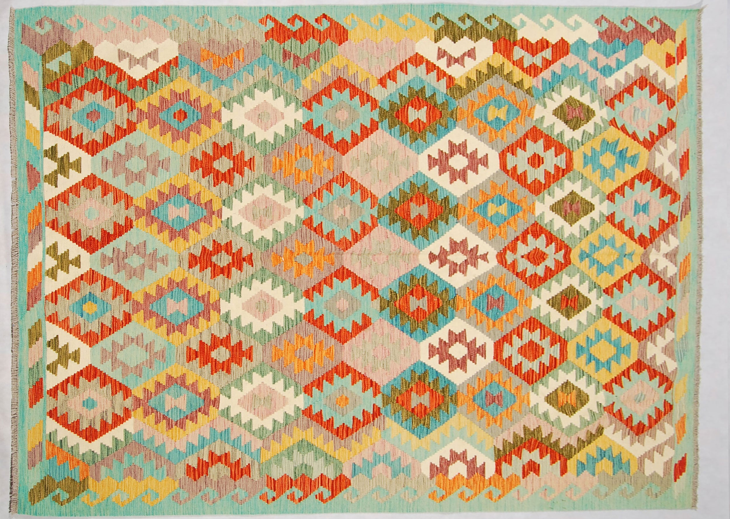 Oryginalny ręcznie robiony dywan, wymiary: 243x175, z certyfikatem autentyczności GalleriaFarah1970