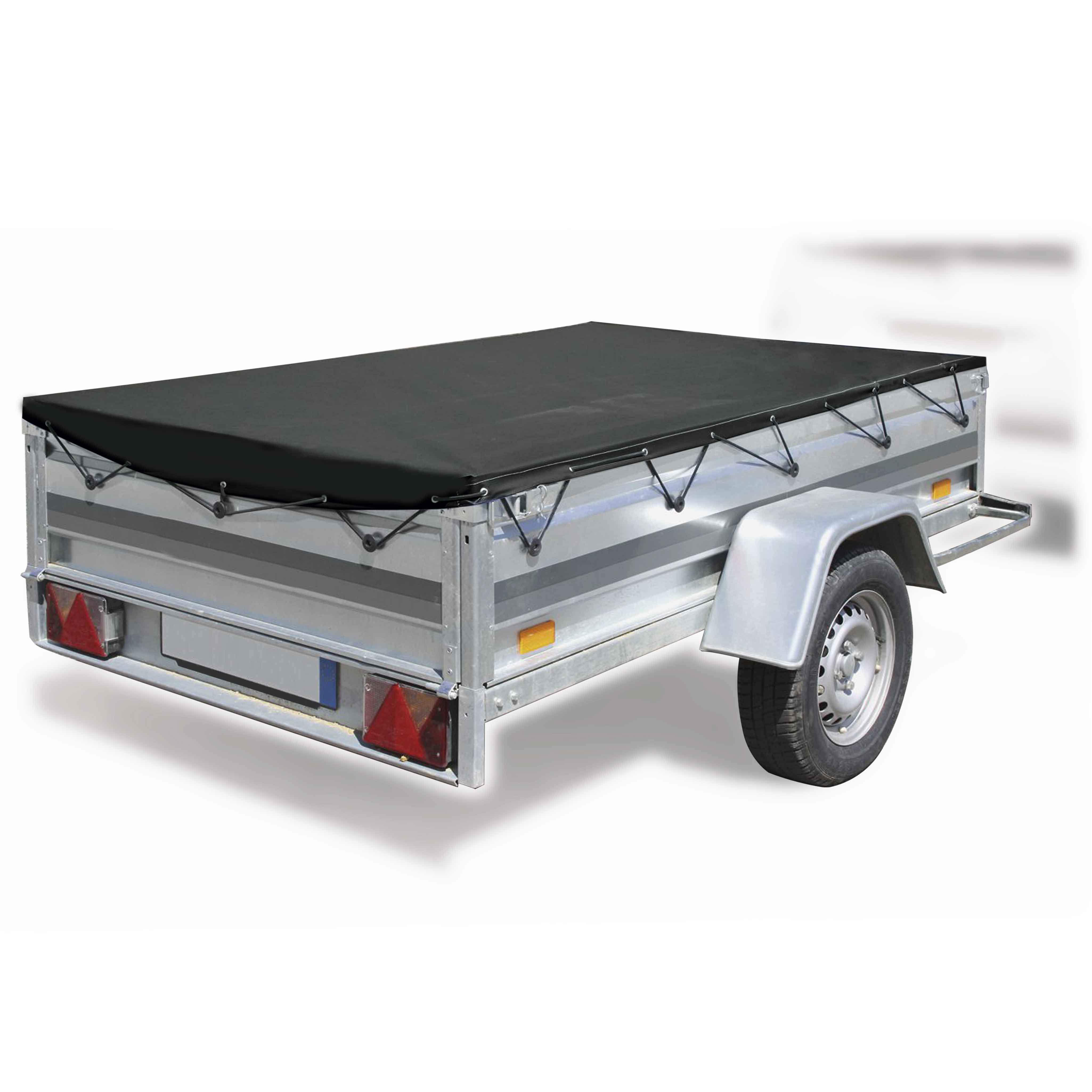 Bâche grise de protection pour remorque Taille XL (200 x 120 x 7 cm) - 4