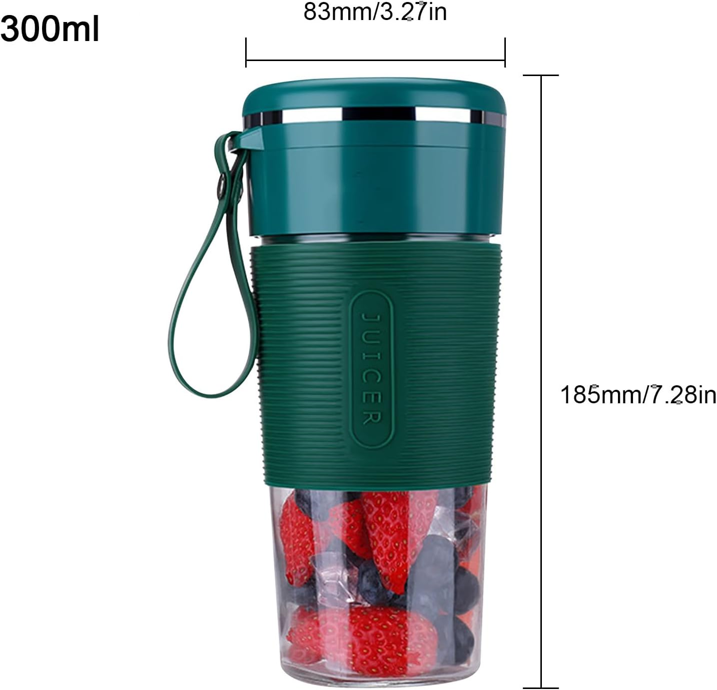 Licuadora portátil de 300 ml, exprimidor de frutas, mezclador de