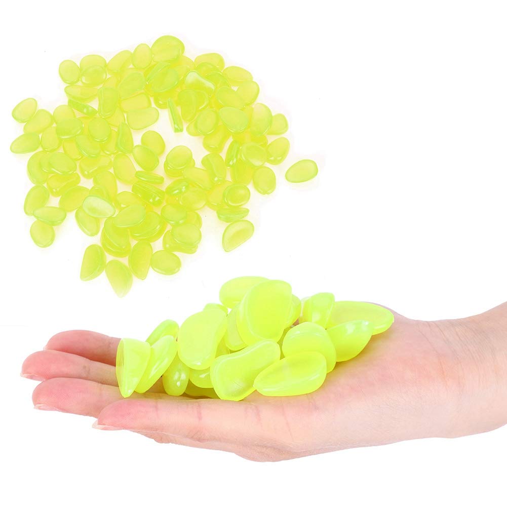 100 Uds piedra luminosa decoración fluorescente jardín patio interior acuario paisaje decoración - 2