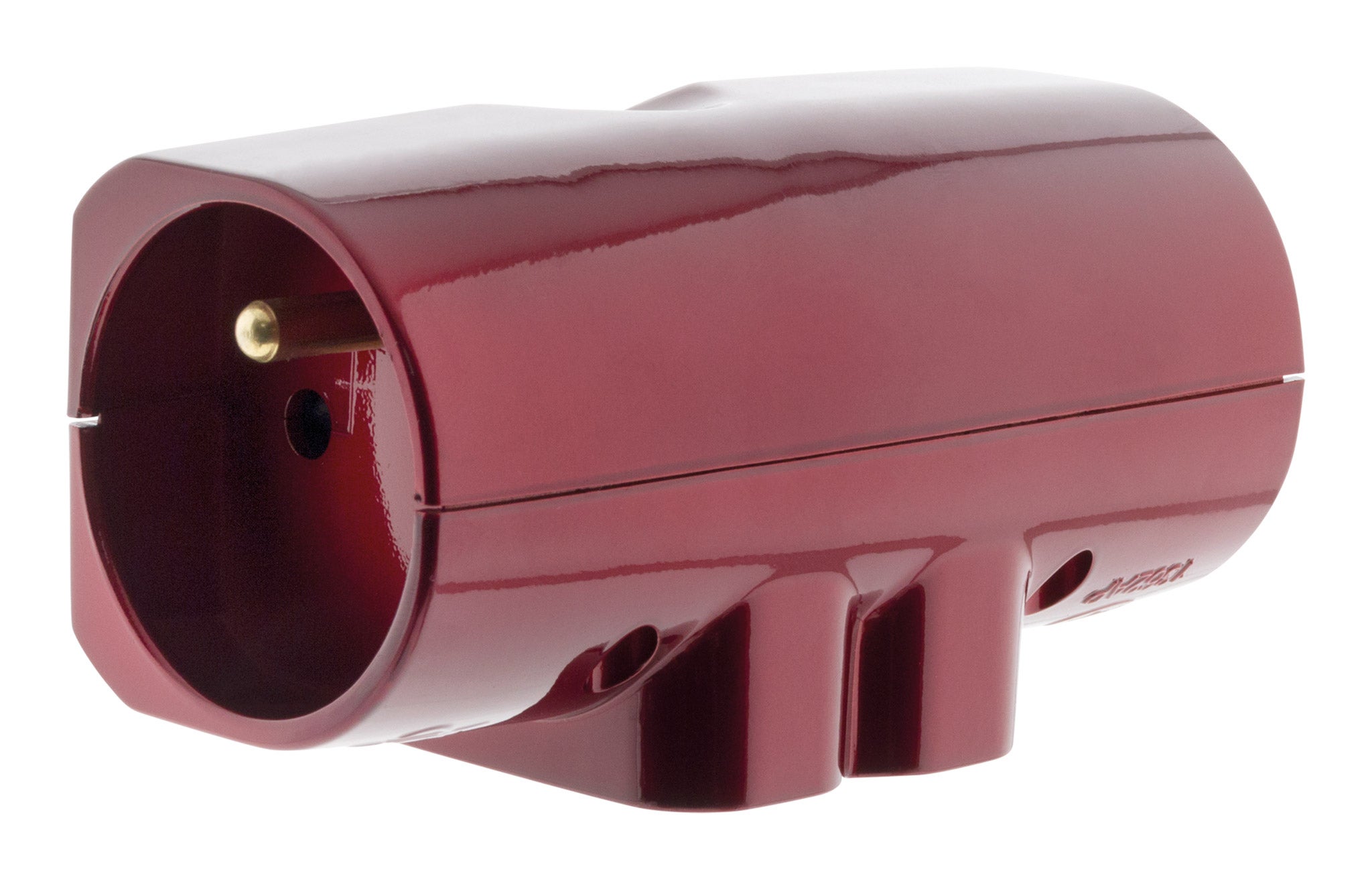 Multiprise 4 prises latérale 2x16A + 2x6A - Rouge - Zenitech - 4