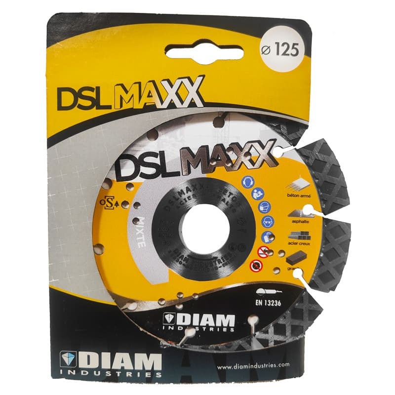 Disque diamant Ø125 mm à croisillons - DIAM INDUSTRIES DSLMAXX125/22 - 3