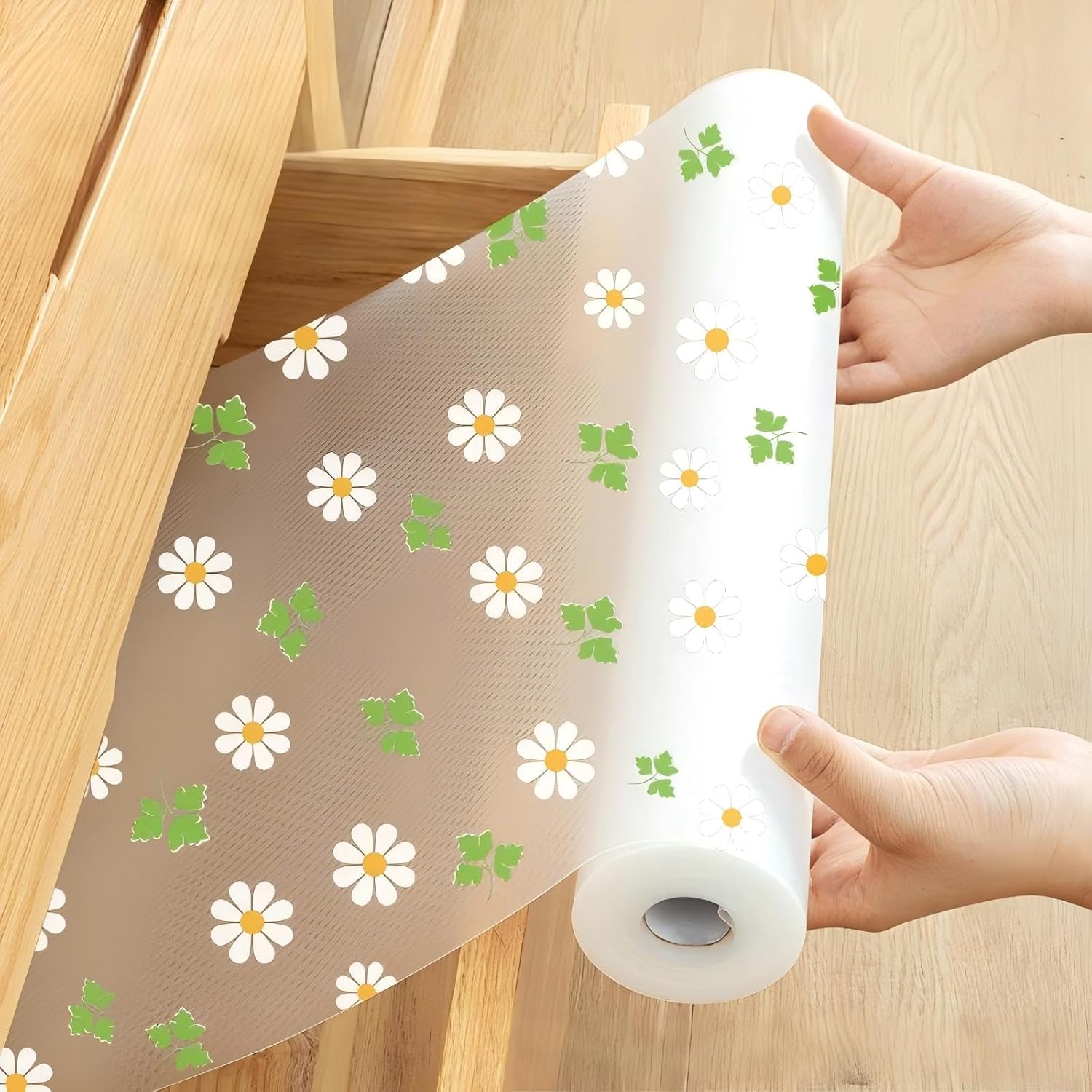 Mata do szuflady na szafki kuchenne - Nieprzylepna - Antypoślizgowa - Plastikowa mata do szuflady z możliwością przycięcia, 30 x 200 cm