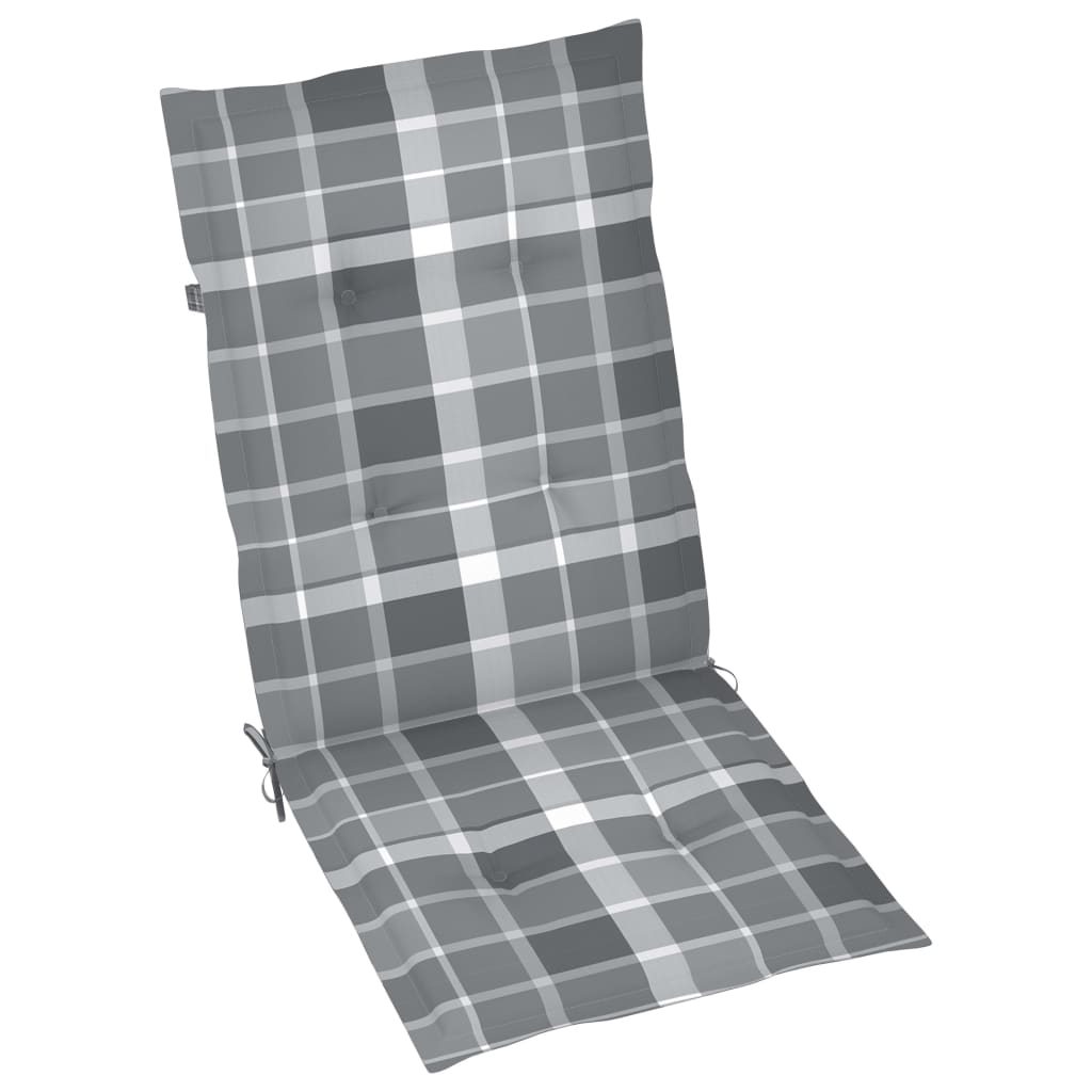 Chaise de jardin avec coussin Maison Exclusive en bois Gris - 7