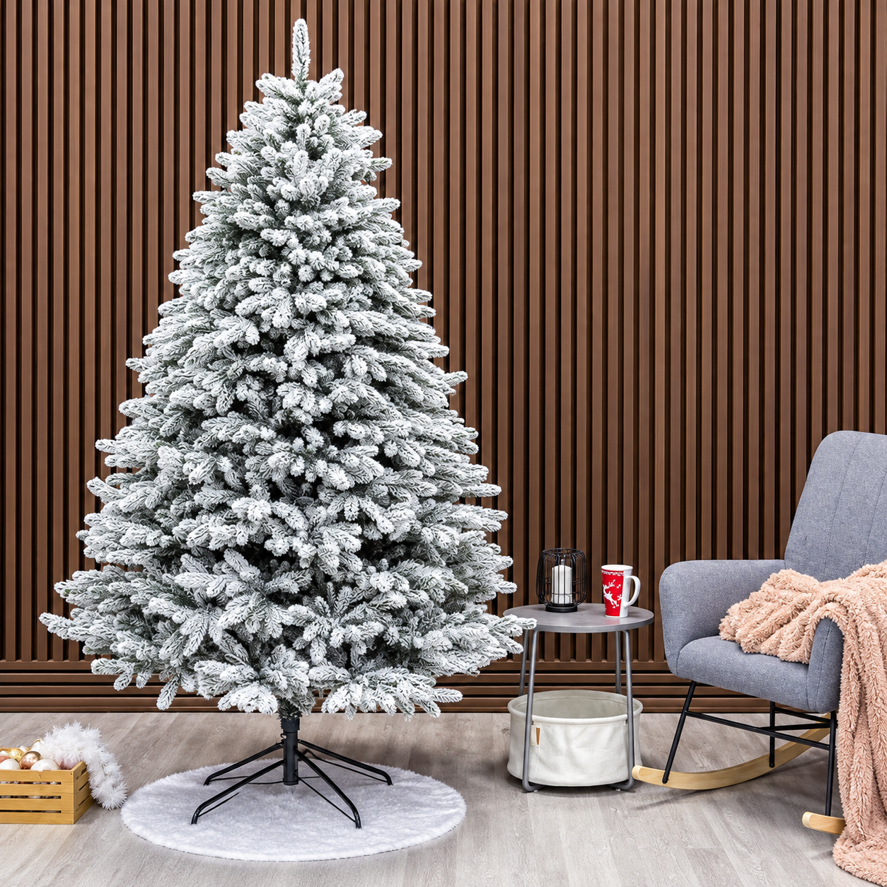 Brad artificial Christmas Deluxe, Laponia Select nins, integral 3D, 250cm 250 cm