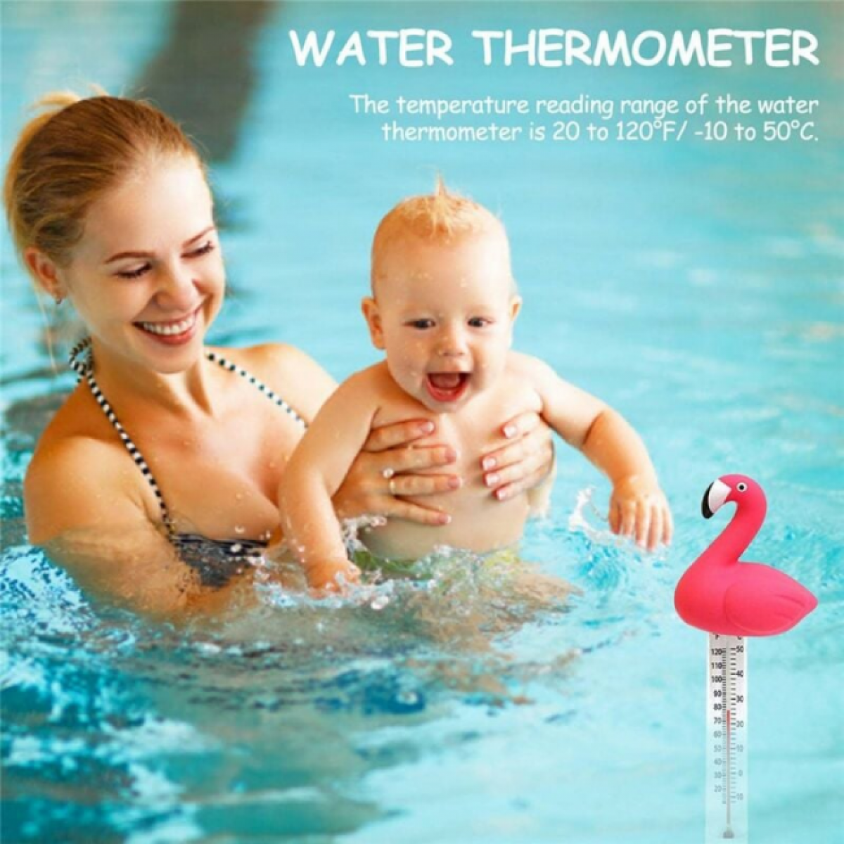 1pc Thermomètre De Piscine Flottant, Thermomètre d'eau Flottant, Thermomètre De Piscine - 3