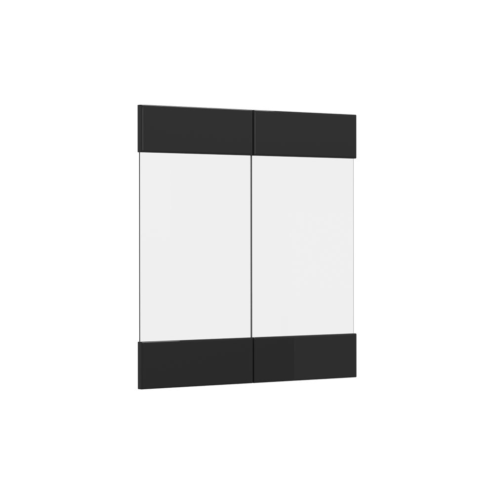 Vicco  Frente De Cocina R-Line, Brillo Intenso, 59.2 X 59 Cm Frente De Mueble Para Armario Mural Con Vitrina Negro , Leroy Merlin