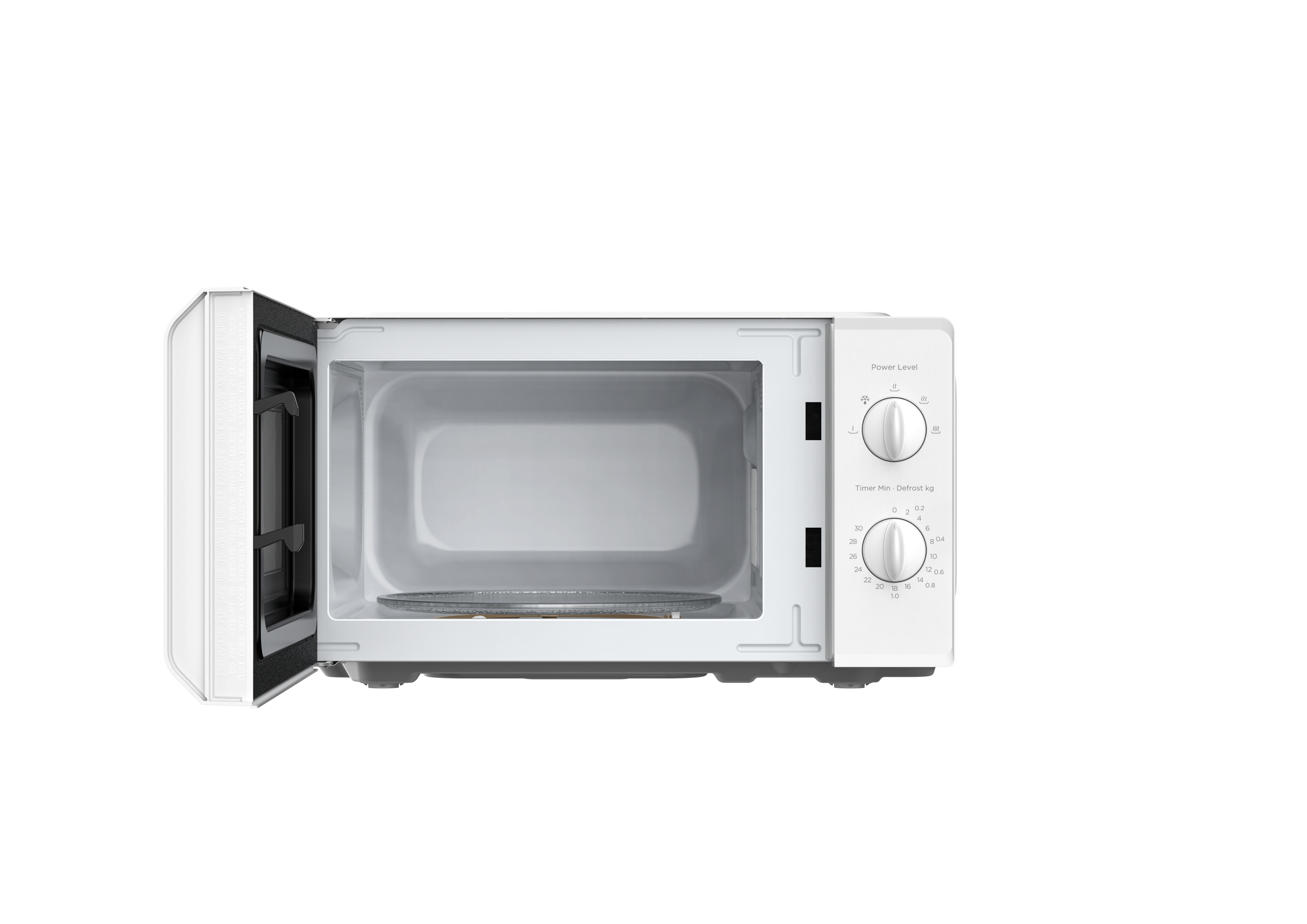 Micro-ondes pose libre - COMFEE CMO-MP012OC(WH) - Inverter - 6,2kg - H42,2 x L32,9 x P23,8 cm - 700W - 19L - Blanc - 4