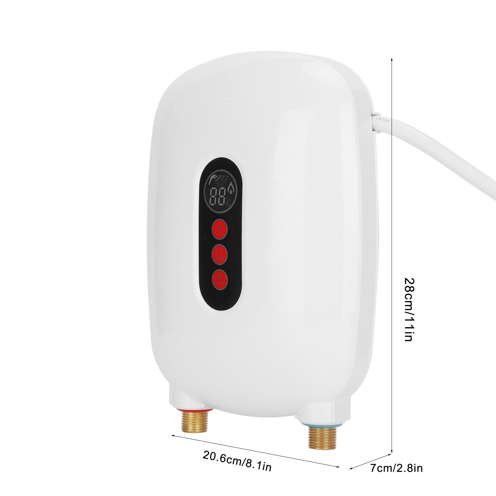 Scaldacqua Istantaneo 6500W A Parete – Touch LED, Temperatura Costante, Per Cucina, Bagno E Doccia