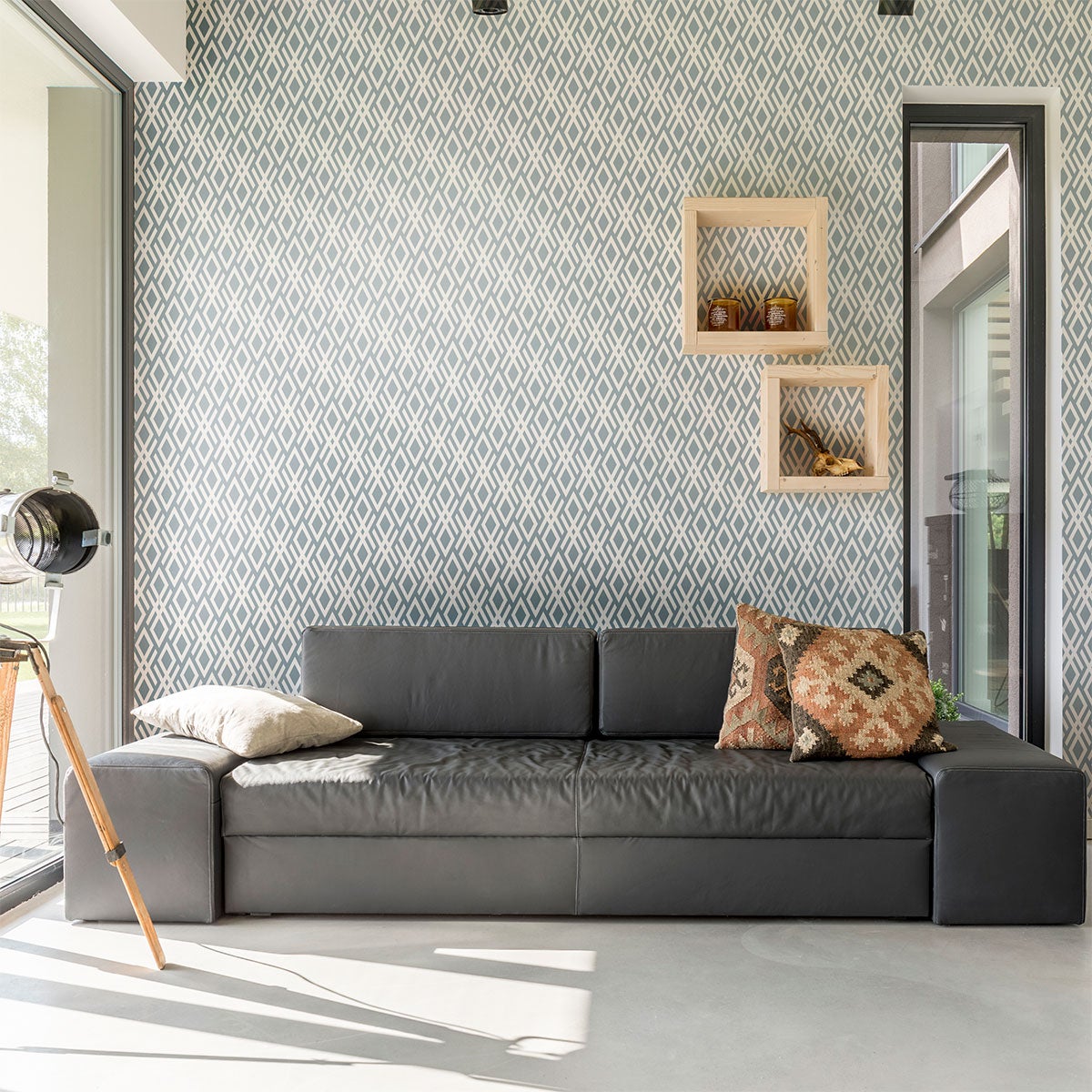 Adesivo carta da parati scandinava sigrid - Sticker adesivo - adesivi murali - 60x60cm - 5