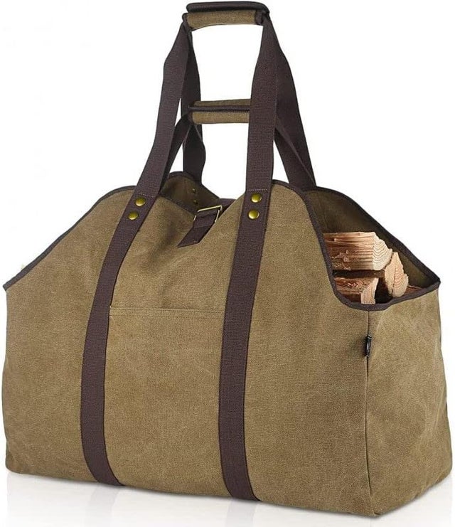 Grand Sac à bûches 60cm x 30cm x 50cm