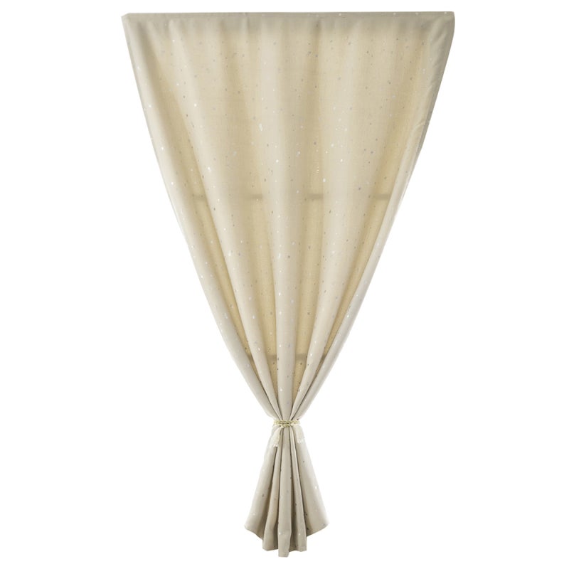 HOMESCAPES Coussin de sol en forme d'étoile blanc et rose à motif coeur