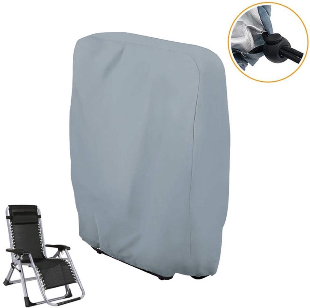Copertura Chaise Longue Patio GREHABOR - Impermeabile E UV Resistente Per Esterni, Confezione Da 2 - Foto 7