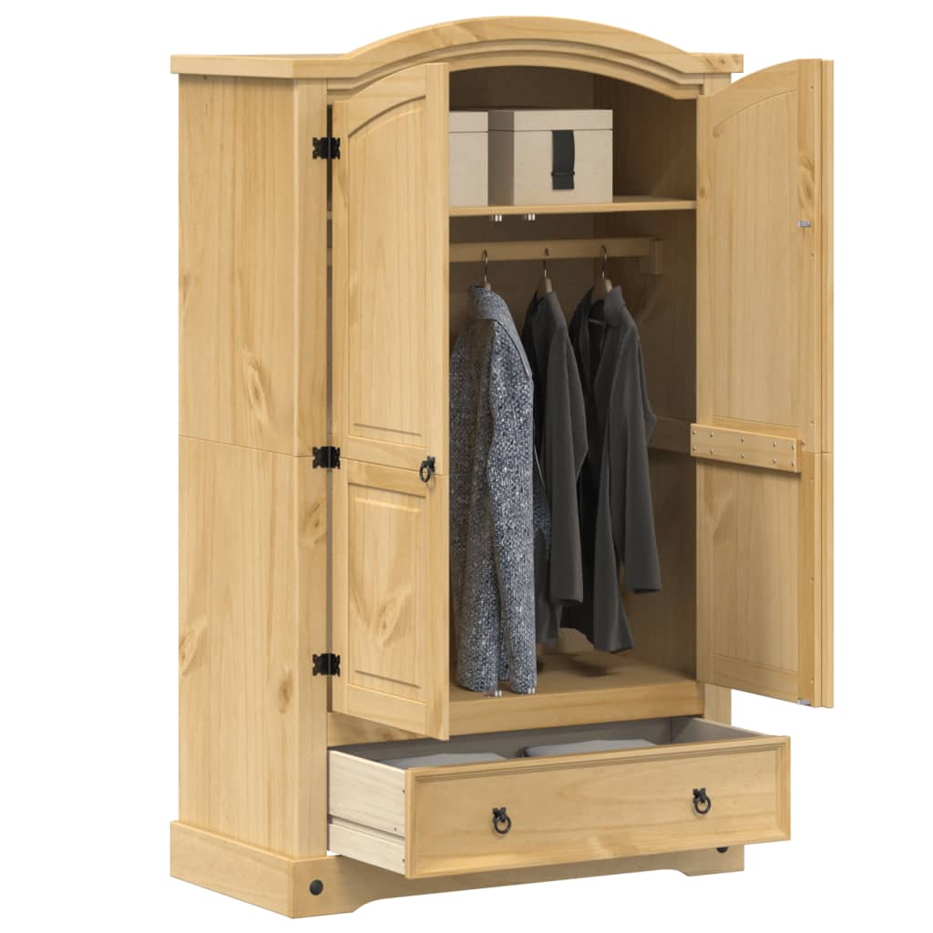 Garde-robe Corona 101x52x170 cm bois de pin massif | Leroy Merlin