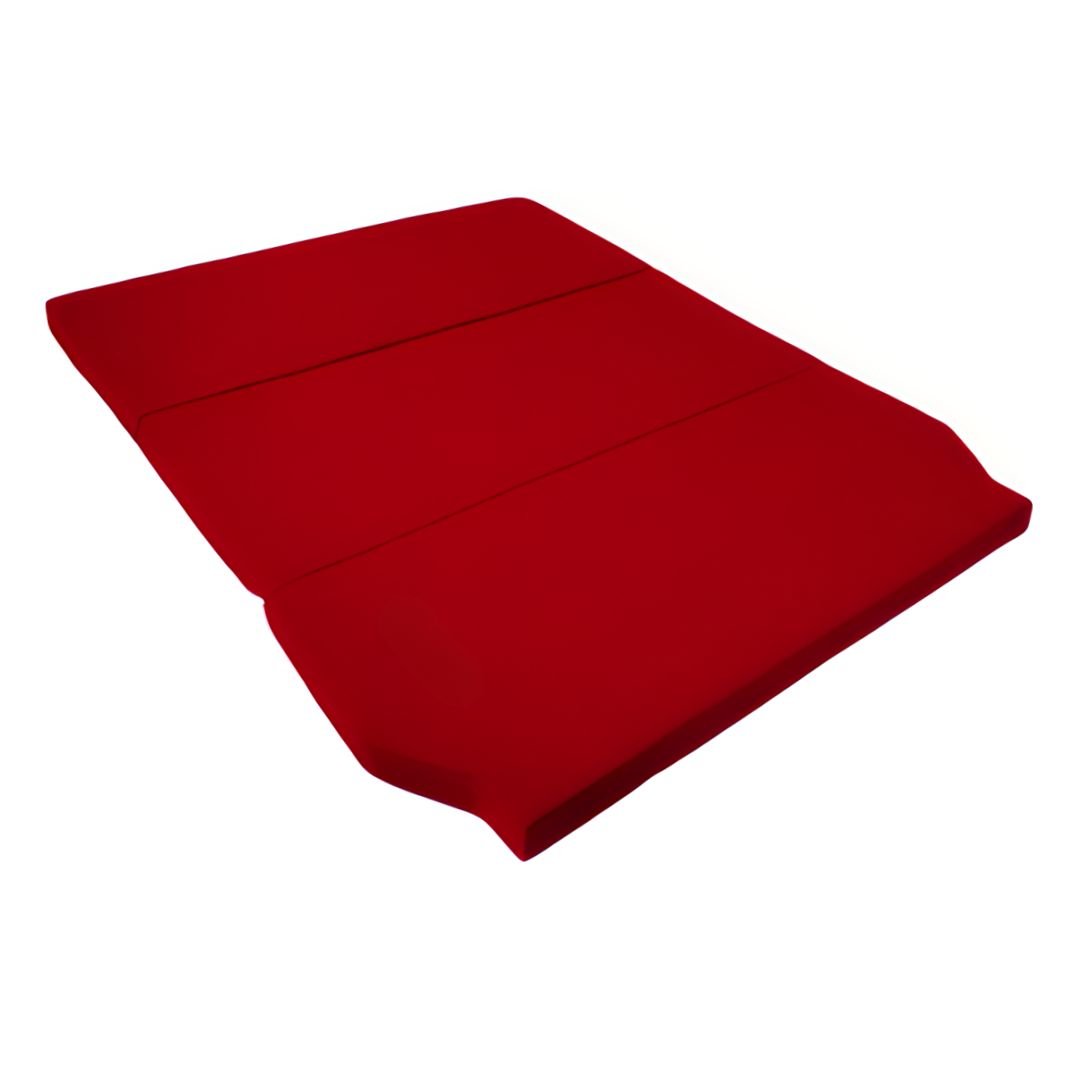 Cama camper mercedes vito w639 - 8cm de grosor con hr 25kg/m3 y 6cm de viscoelástica - rojo