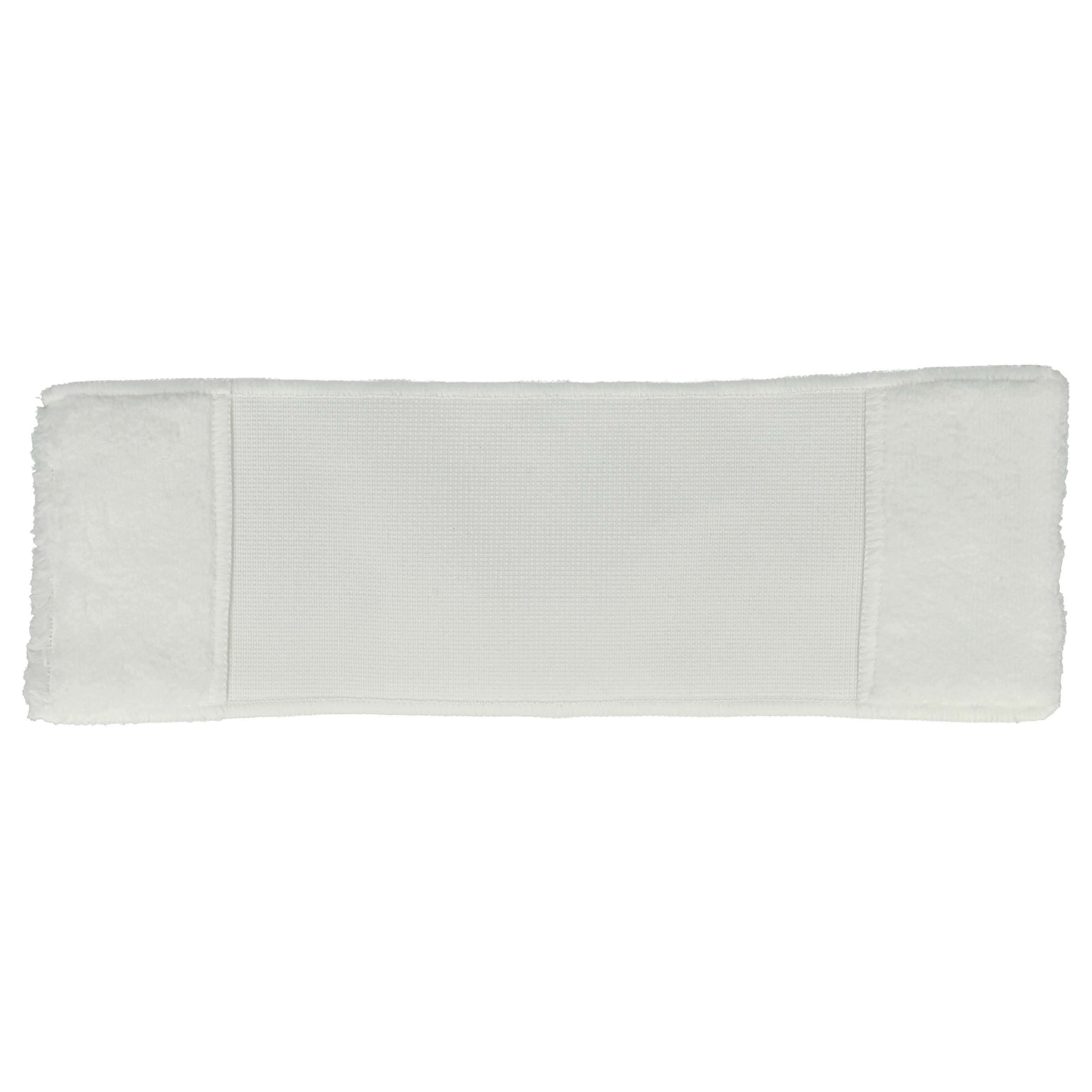 vhbw Housse de rechange compatible avec Kärcher SC 5 + Iron Kit, SC 5 Premium, SC 5.800 CB nettoyeur à vapeur - microfibre, blanc - 2