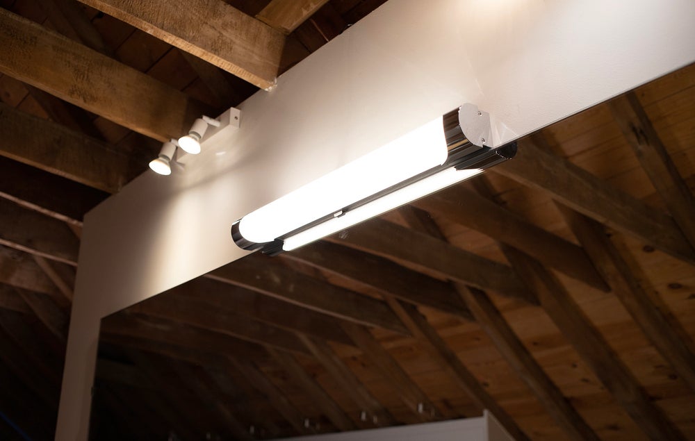 Réglette LED Argent 10W, 950 lumens, IP44, 3000-4000-6500K, bornier de connexion intégré, garantie 5 ans - Tibelec - 4