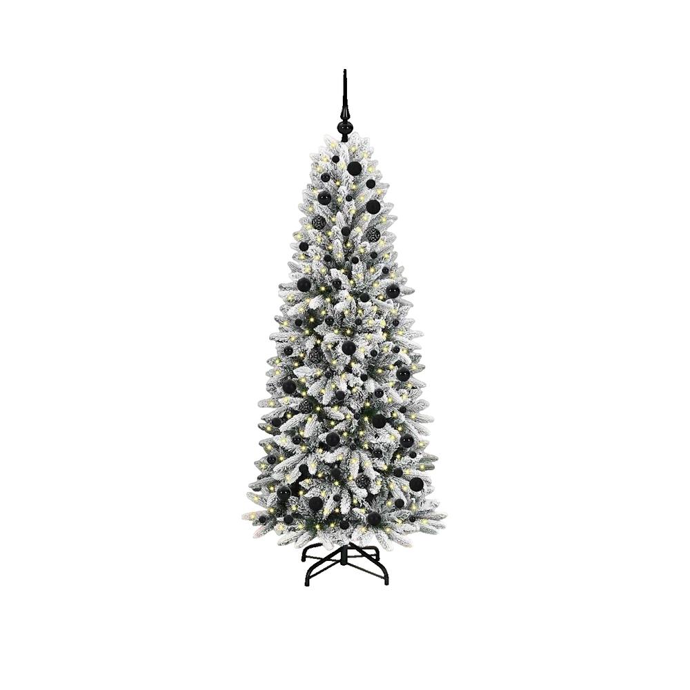 Sztuczna Choinka vidaXL Nowoczesna Biała 180 cm LED 300 świateł