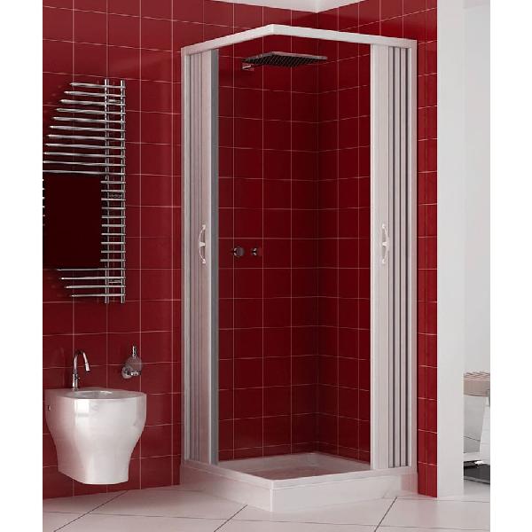 Badewannen-Falttür Aus PVC – 170 X 150 Cm, Einseitig, Mit Seitlicher Öffnung, Einfach Zu Montieren