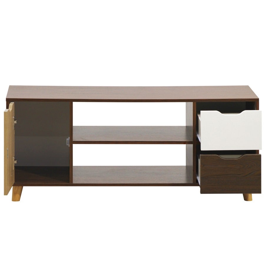 Mobile tv moderno in legno zebrano 120x50 cm - 5