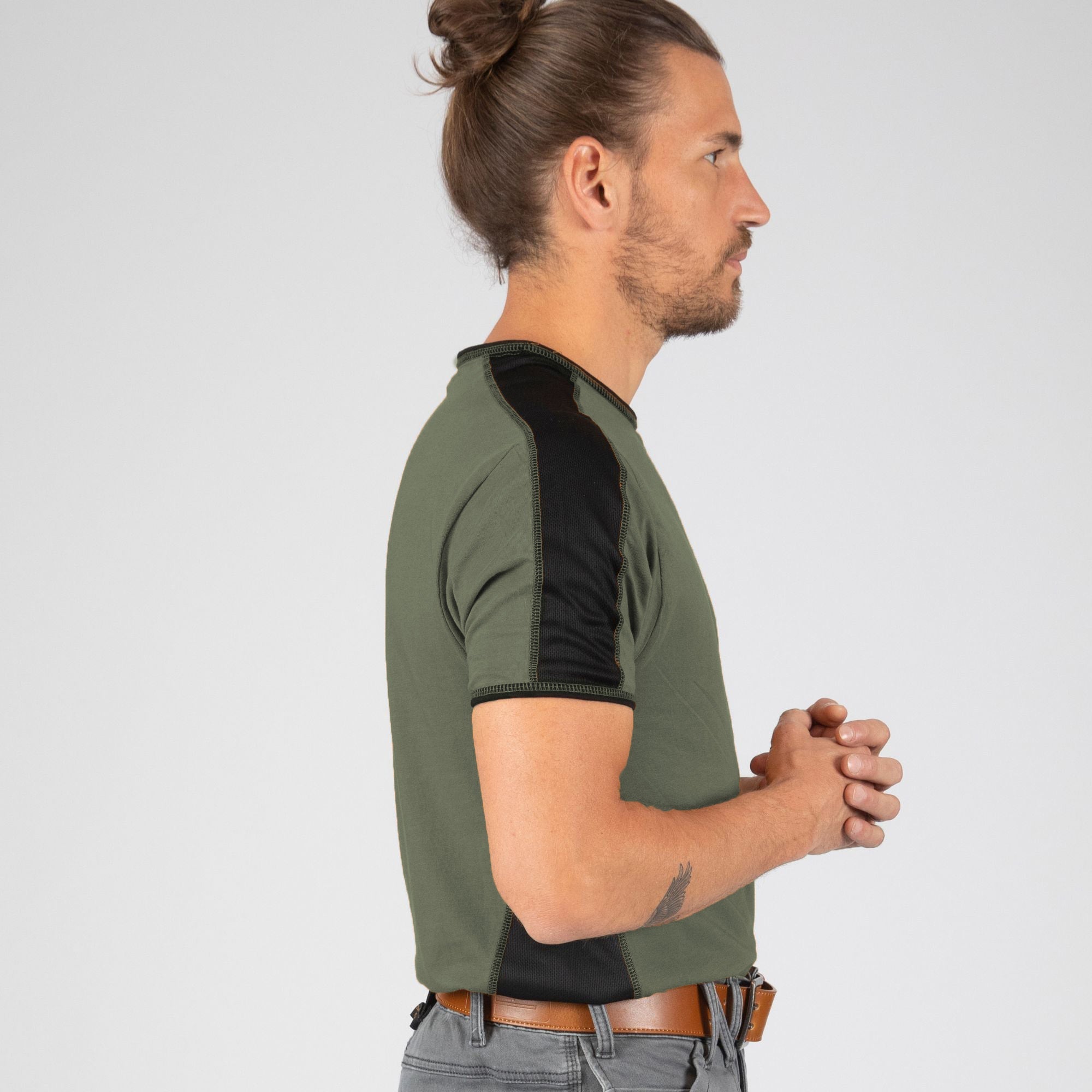 ANDY - T-SHIRT MANCHES COURTES DE TRAVAIL - 1400 Kaki S - 4