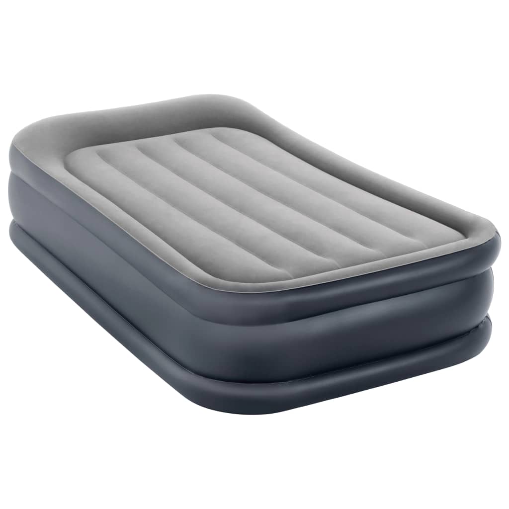 Intex 64926ND - Materasso Dura-Beam Elevated PremAire Matrimoniale con Pompa Elettrica e USB, 152x203x46 cm