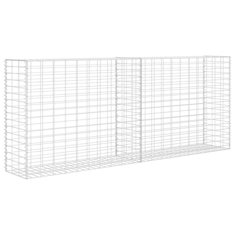 Cesta de gaviones de acero galvanizado 85x30x200 cm vidaXL - 2