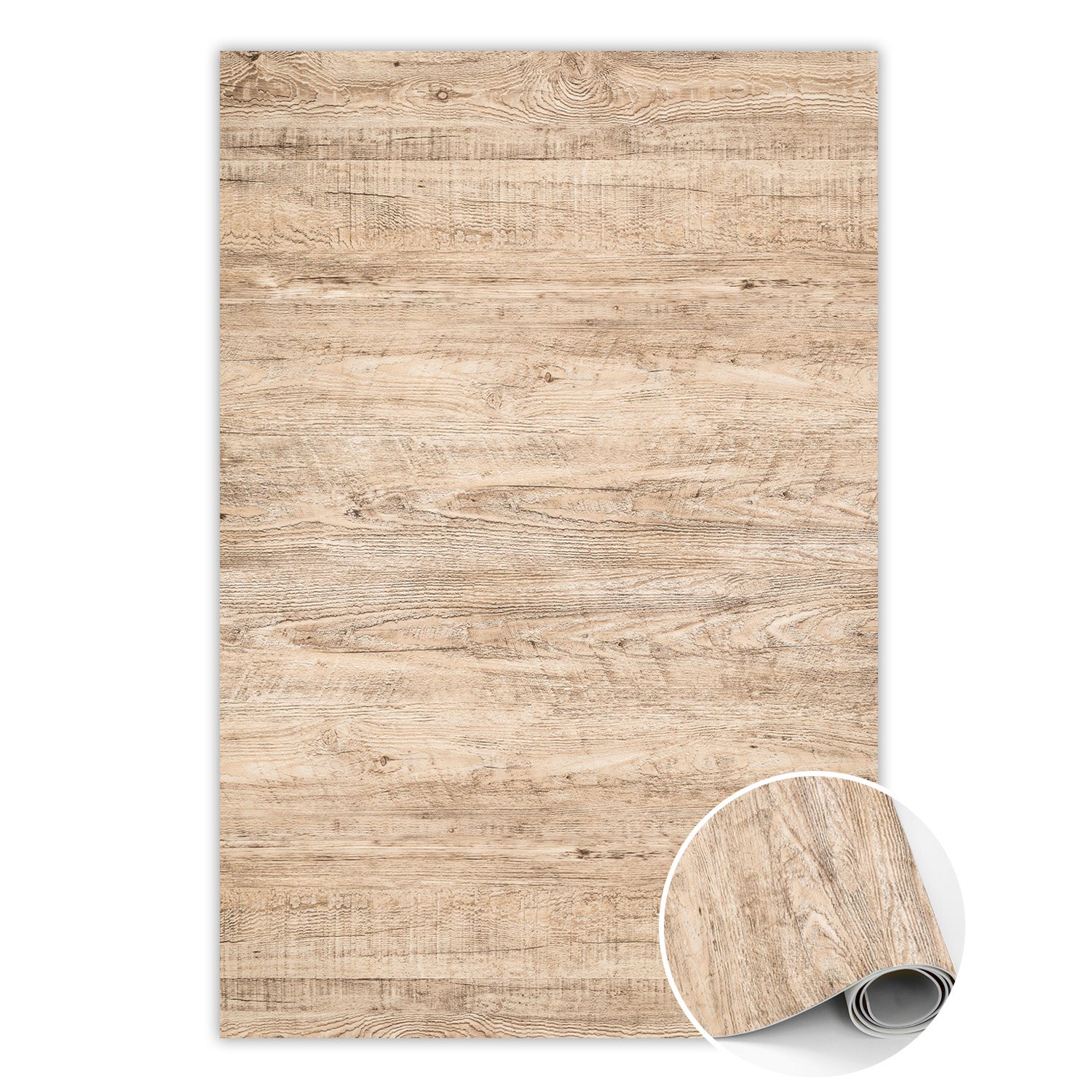 Dywan winylowy surowe drewno, mata winylowa do pokoju styl rustykalny 150x225 cm – Tulup
