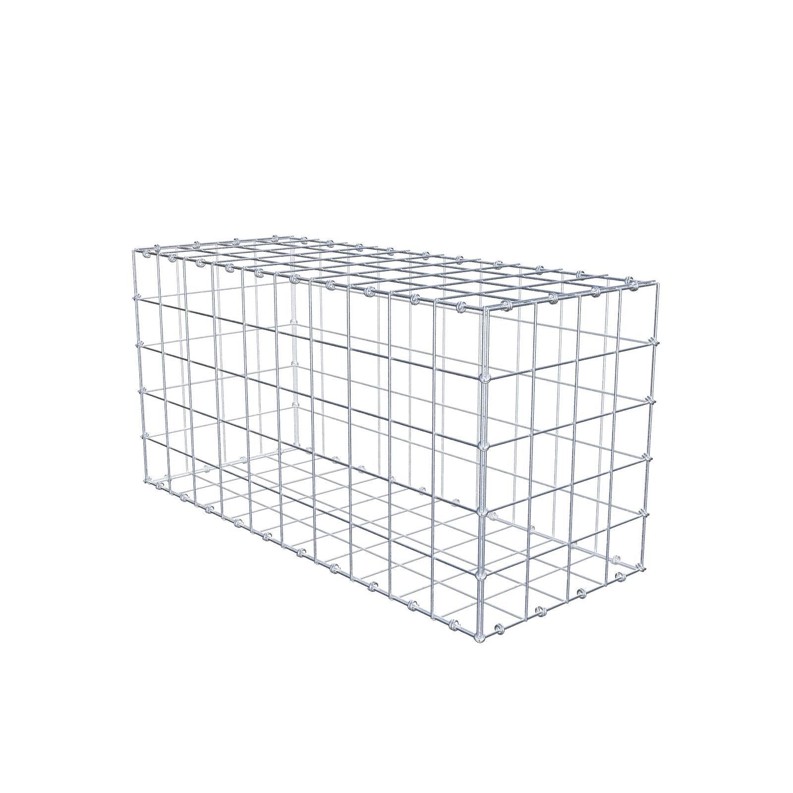 Gabion 100 cm x 50 cm x 40 cm (dł. x wys. x gł.), rozmiar oczka 10 x 10 cm, pierścień spiralny