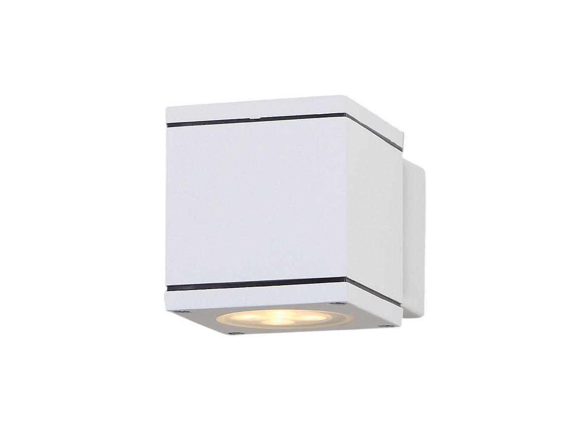 Kinkiet ścienny Home Square biały 1xGU10x50W styl nowoczesny wym: 8,5 x 8 x 11,5 cm aluminium IP54 Maxlight