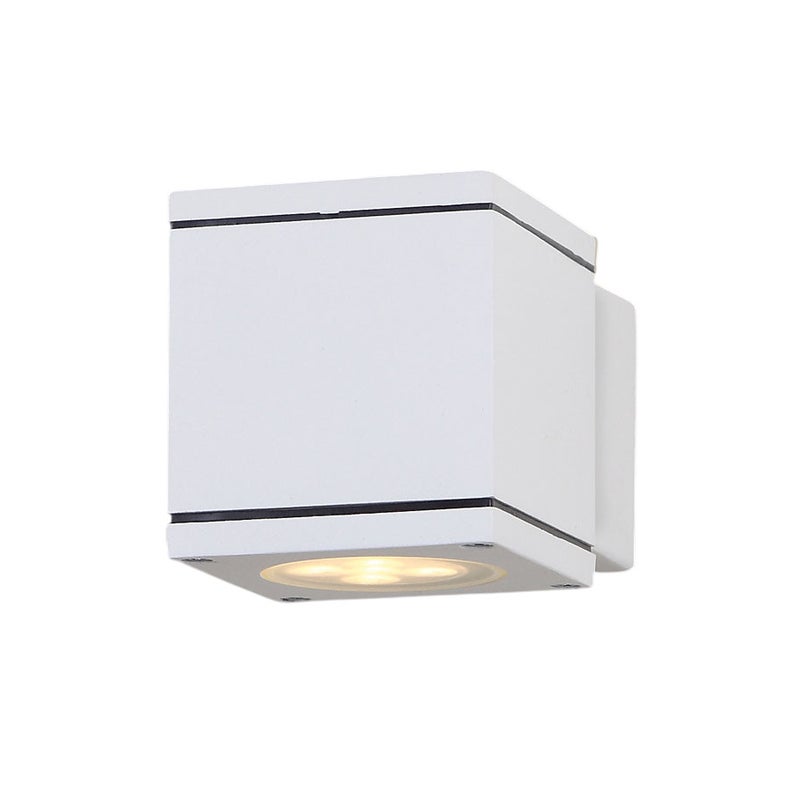 Kinkiet ścienny Home Square biały 1xGU10x50W styl nowoczesny wym: 8,5 x 8 x 11,5 cm aluminium IP54 Maxlight