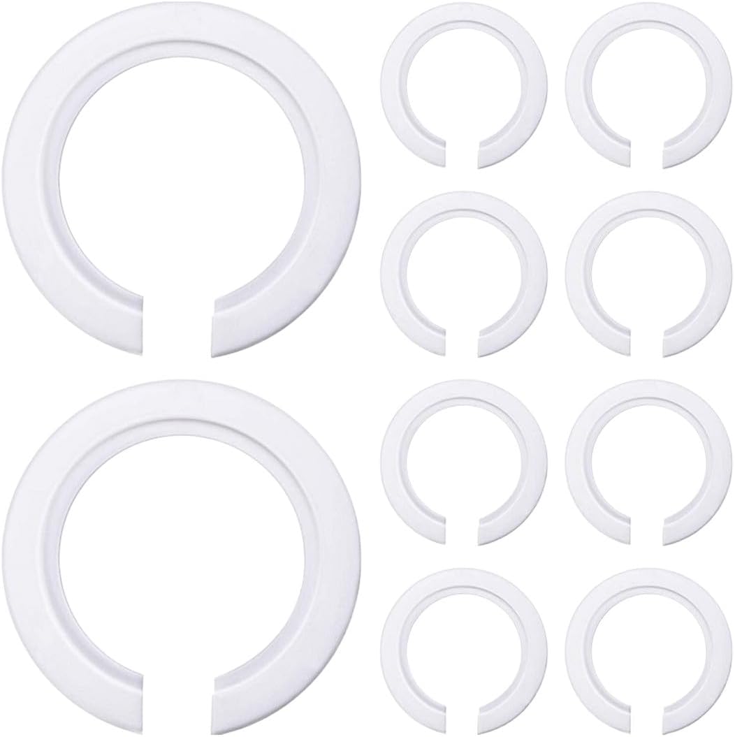 10 pierścieni redukcyjnych do abażurów, pierścienie adapterowe E27 do E14 do opraw oświetleniowych wkręcanych, pierścienie zamienne do gniazd