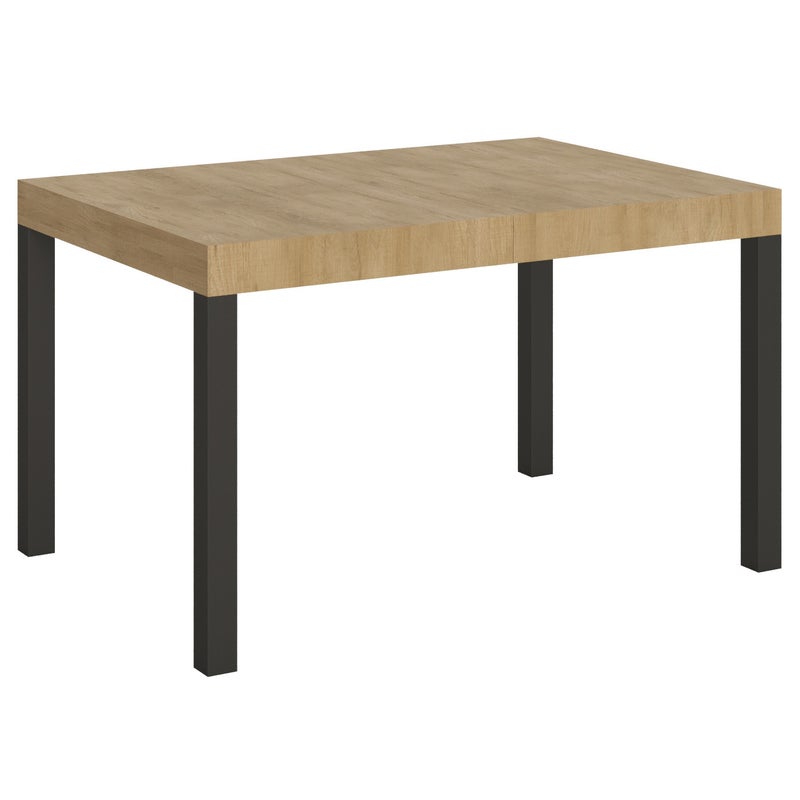 Stół rozkładany 90x130/390 cm Everyday Oak Nature rama Antracyt