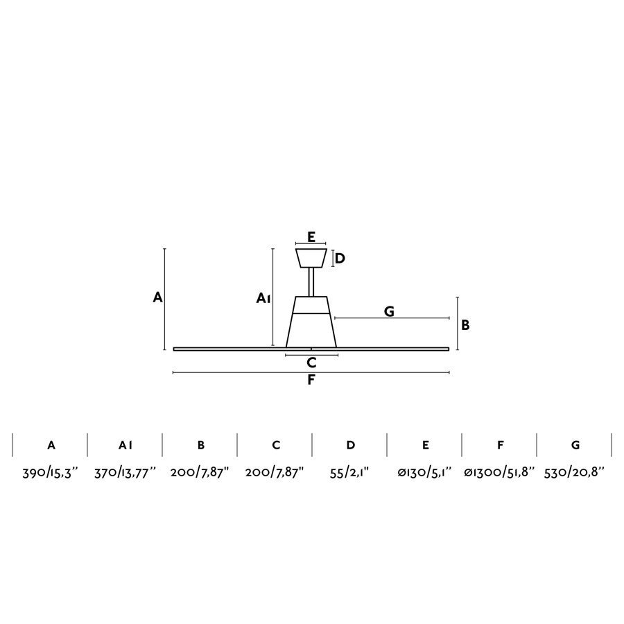 Ventilatore da soffitto esterno Typhoon DC Bianco LED - 7