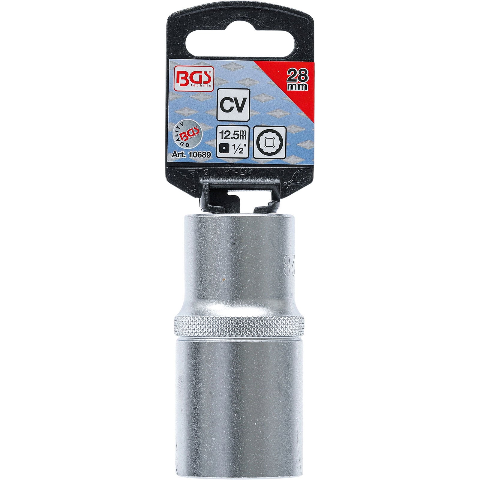 Douille pour clé, douze pans, longue | 12,5 mm (1/2