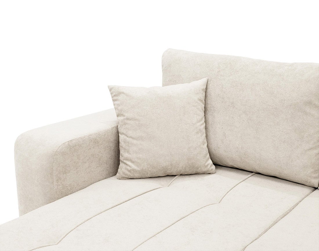 Canapé panoramique 7 places En U en Tissu Beige - NICOLE - Best Mobilier - 6