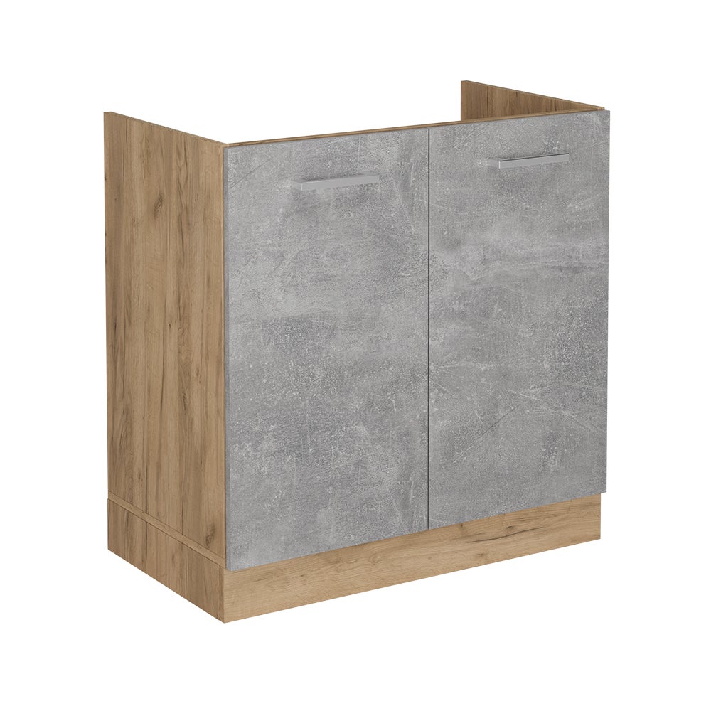 Vicco Szafka pod zlew R-Line, Beton, 80 cm bez blatu roboczego