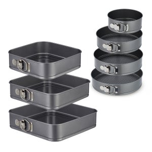 Moule à Gâteau Inox Rectangulaire Réglable Acier Inoxydable Antiadhésif