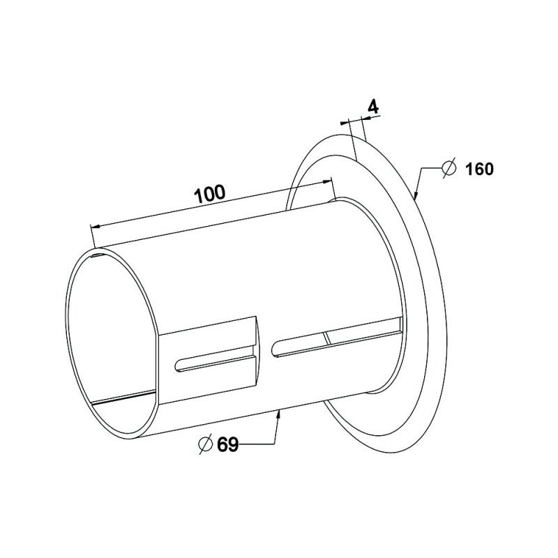 Flasque de guidage pour tube ZF 64 et octo 60 mm - 2