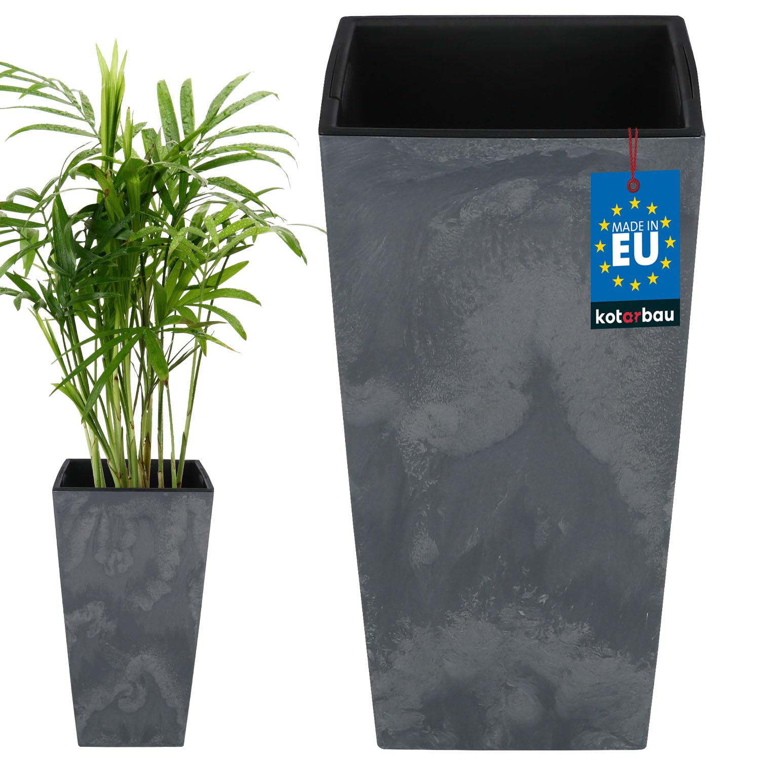 Doniczka donica wkładem osłona osłonka kwiaty rośliny marengo 265x265x500mm - KOTARBAU