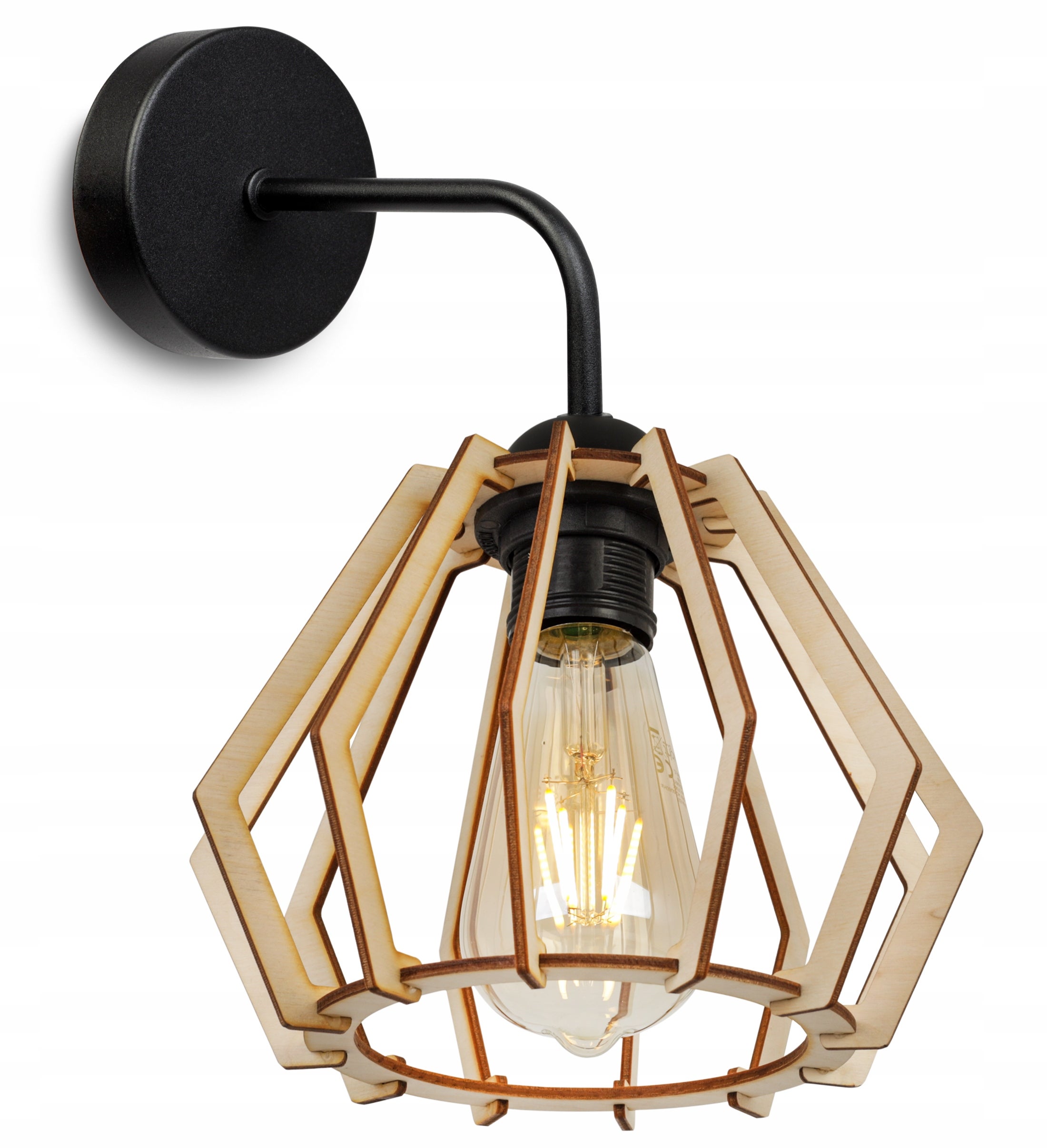 Lampa kinkiet nowoczesna drewniana Light Home LH