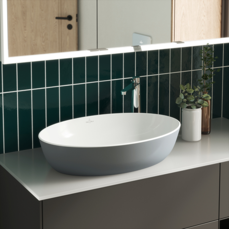 Vasque ovale à poser VILLEROY ET BOCH Artis French Linen - 2